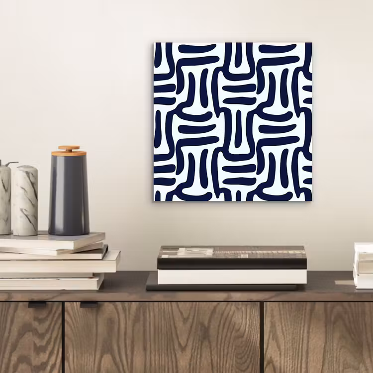Abstract - Modern - Blauw aluminium wit klein 46 -sfeer1