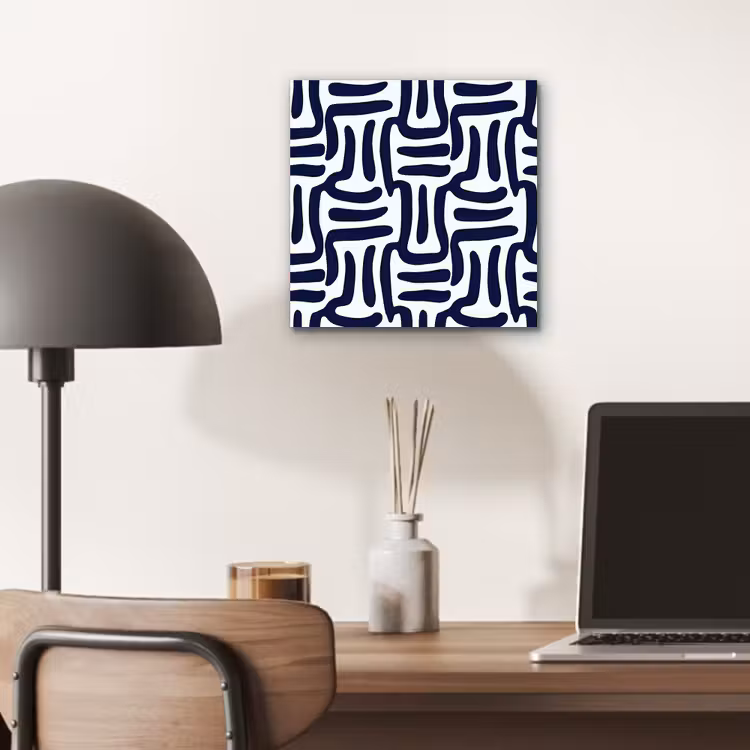 Abstract - Modern - Blauw aluminium wit klein 46 -sfeer5
