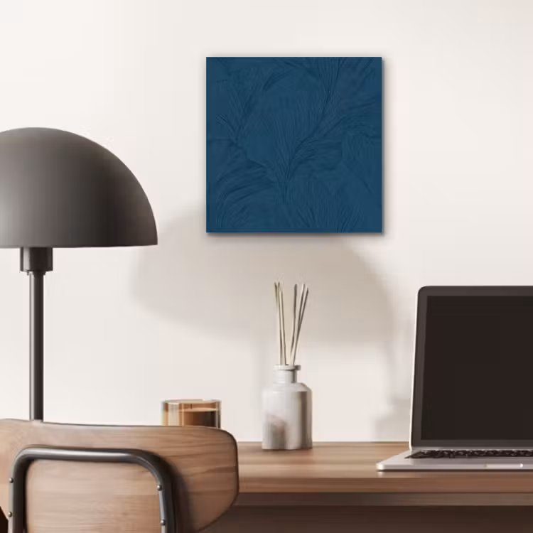 Abstract - Patroon - Donkerblauw - Elegant aluminium wit klein 46 -sfeer5
