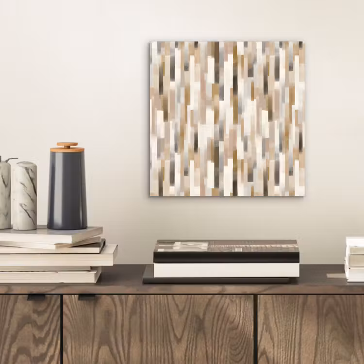 Abstract - Patroon - Kwaststreken aluminium wit klein 46 -sfeer1