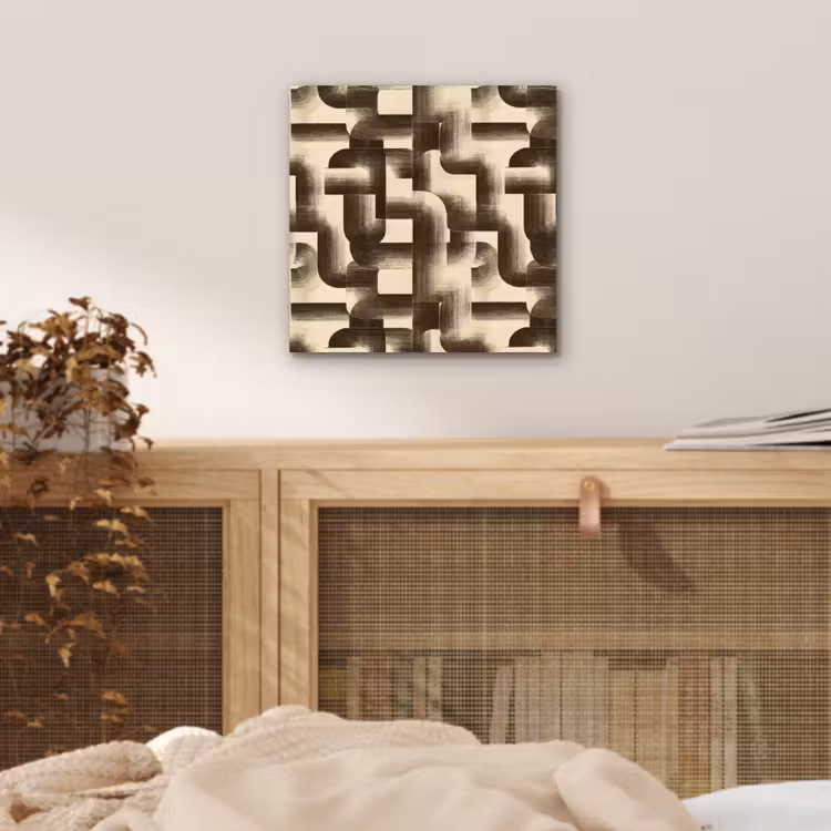 Abstract - Retro - Zwart aluminium wit klein 46 -sfeer3