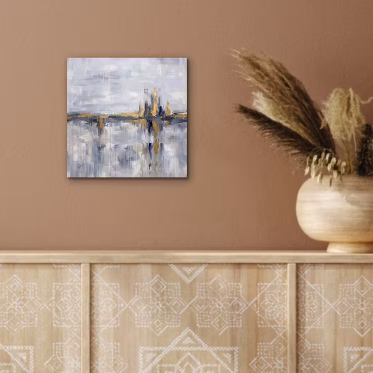 Abstract - Structuur - Goud - Grijs - Modern aluminium wit klein -sfeer4
