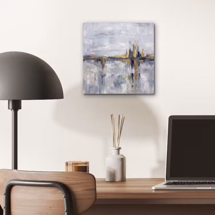 Abstract - Structuur - Goud - Grijs - Modern aluminium wit klein -sfeer5