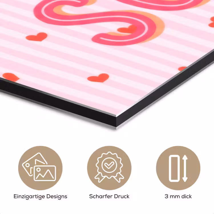 Amore vita sole - Roze - Hartjes aluminium wit klein -closeup_DE
