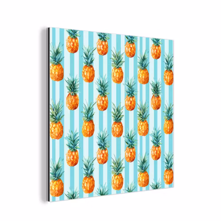 Ananas - Strepen - Groen aluminium wit klein 46 -3d