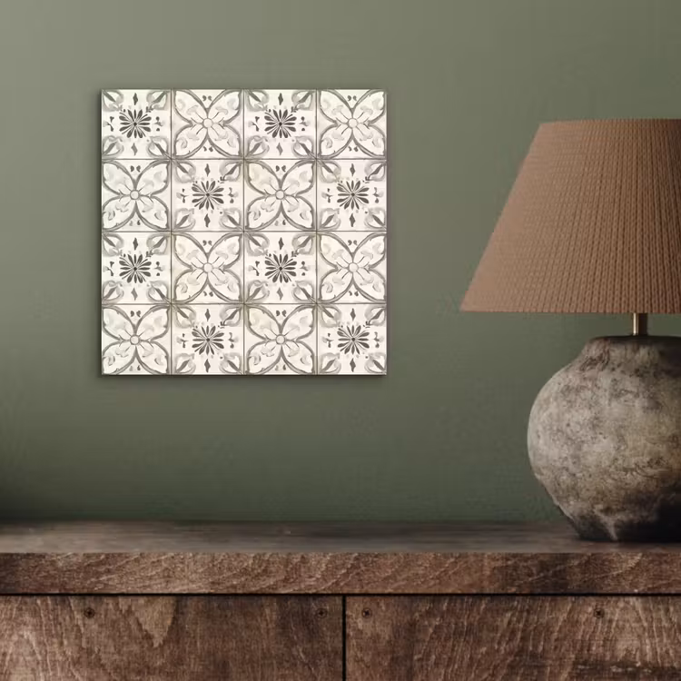 Antiek - Tegel - Beige aluminium wit klein 46 -sfeer2