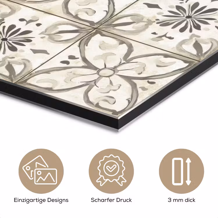 Antiek - Tegel - Beige aluminium wit klein 46 -closeup_DE