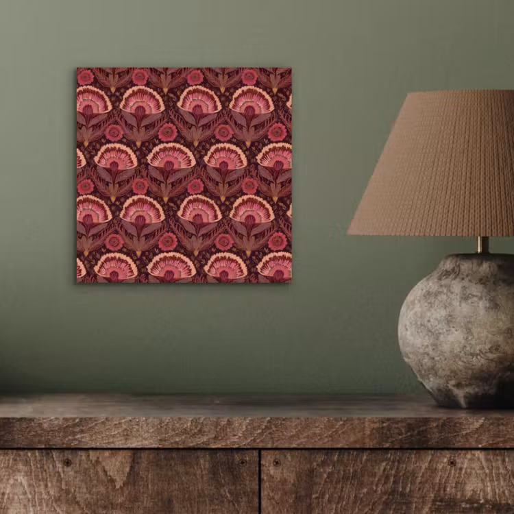 Antiek - Bloemen - Kleurrijk aluminium wit klein 46 -sfeer2