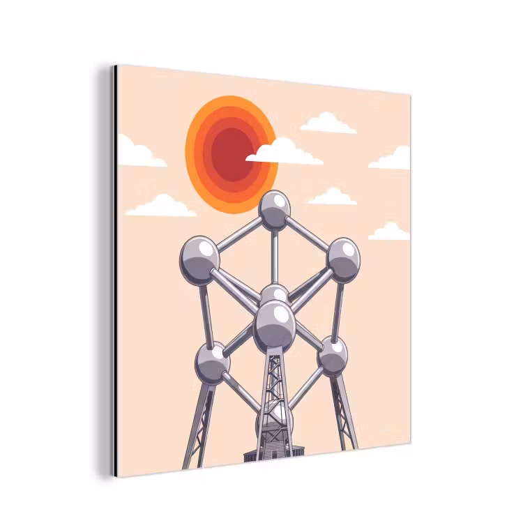 Architectuur - Geometrie - Stad - Modern - Grijs aluminium wit klein -3d