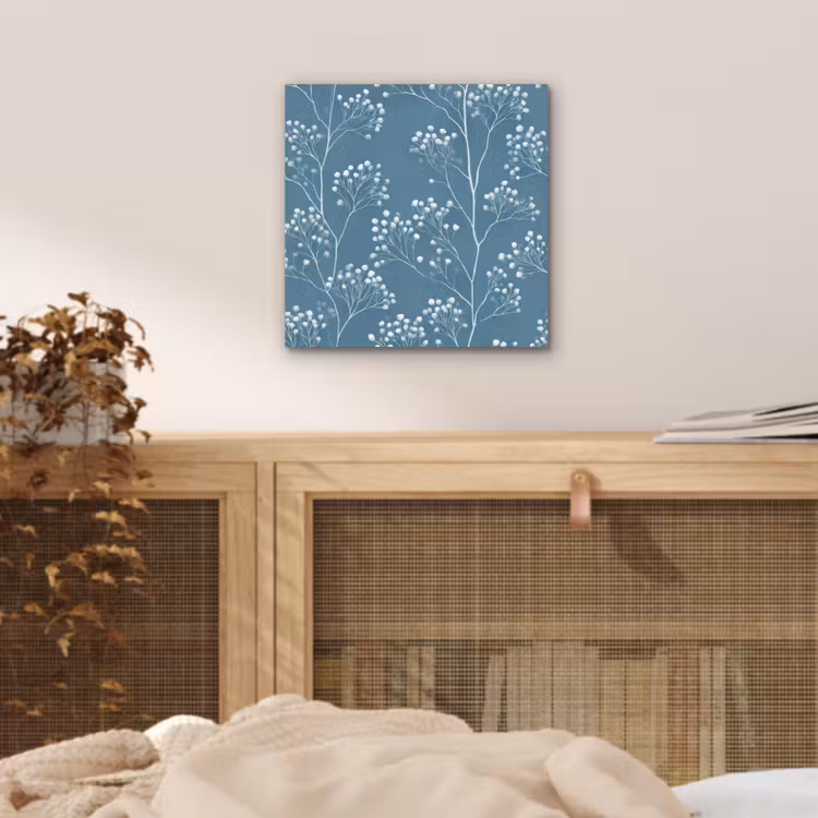 Takken - Bessen - Patroon - Lichtblauw aluminium wit klein 46 -sfeer3