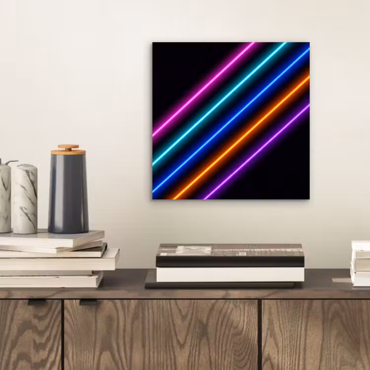 Esthetiek - Retro - Neon aluminium wit klein -sfeer1