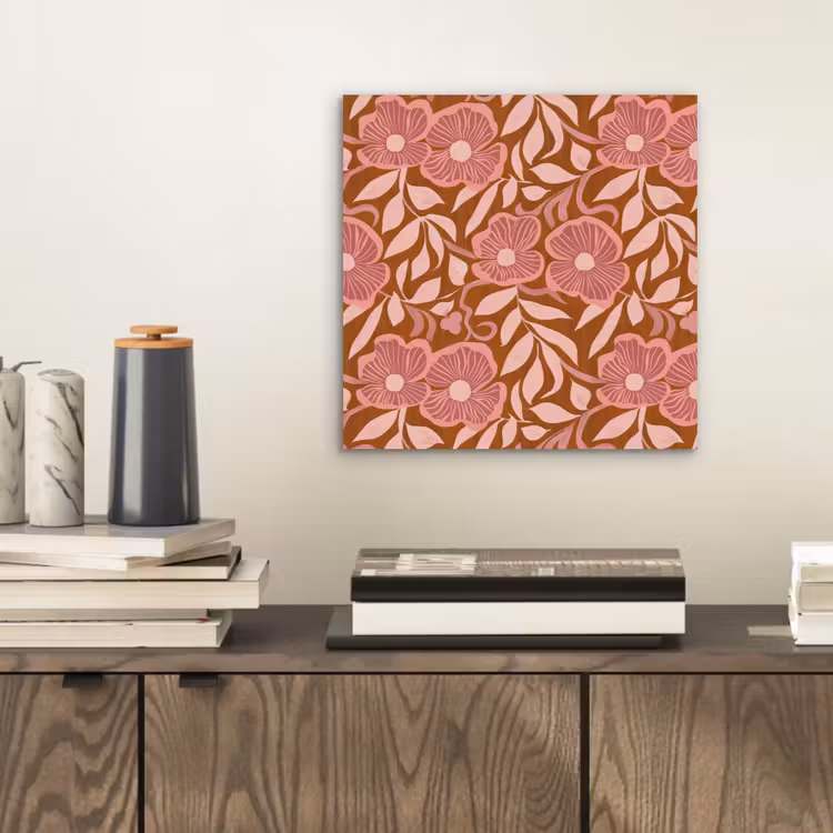 Sfeer - Bloemen - Roze aluminium wit klein 46 -sfeer1