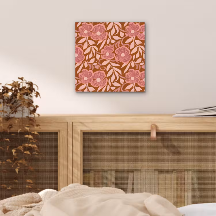 Sfeer - Bloemen - Roze aluminium wit klein 46 -sfeer3