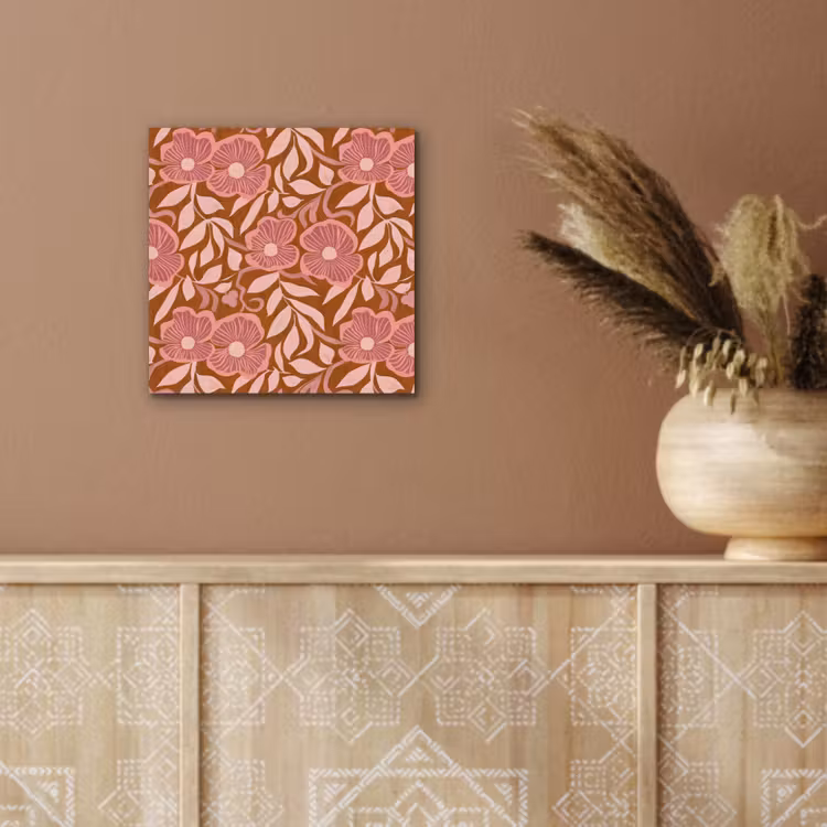 Sfeer - Bloemen - Roze aluminium wit klein 46 -sfeer4
