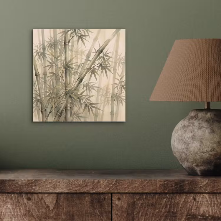 Bamboe - Bladeren - Aziatisch - Groen - Natuur aluminium wit klein -sfeer2