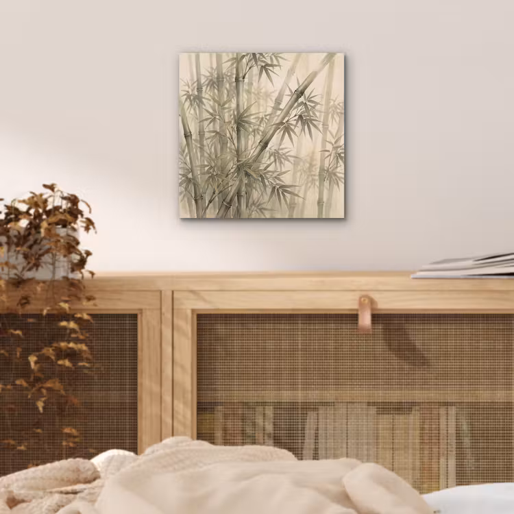 Bamboe - Bladeren - Aziatisch - Groen - Natuur aluminium wit klein -sfeer3