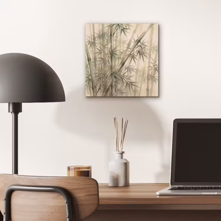 Bamboe - Bladeren - Aziatisch - Groen - Natuur aluminium wit klein -sfeer5