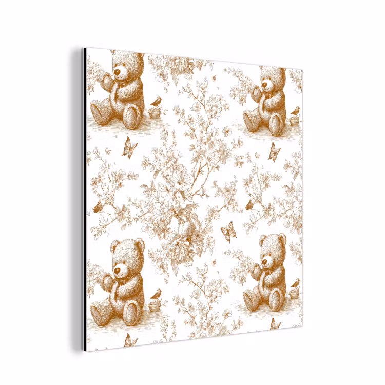 Beer - Tijdloos - Bruin aluminium wit klein 46 -3d