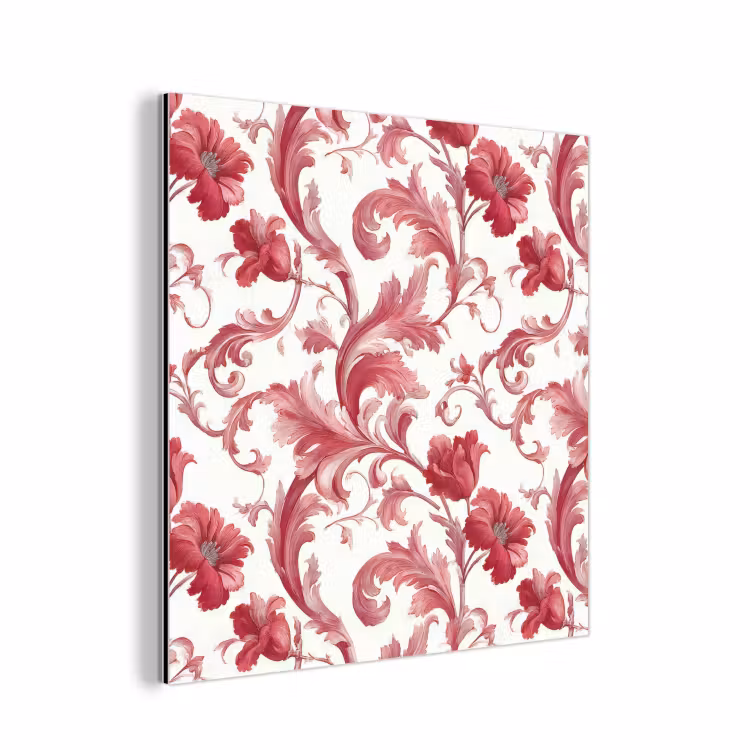 Barok - Patroon - Rood aluminium wit klein 46 -3d