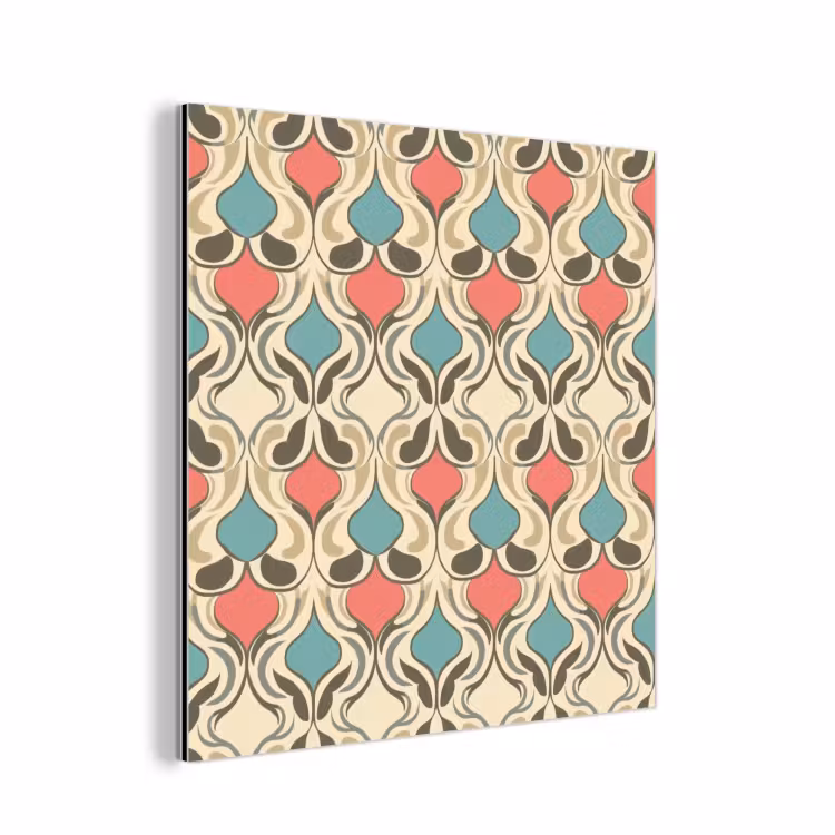 Barok - Retro - Kleurrijk aluminium wit klein 46 -3d