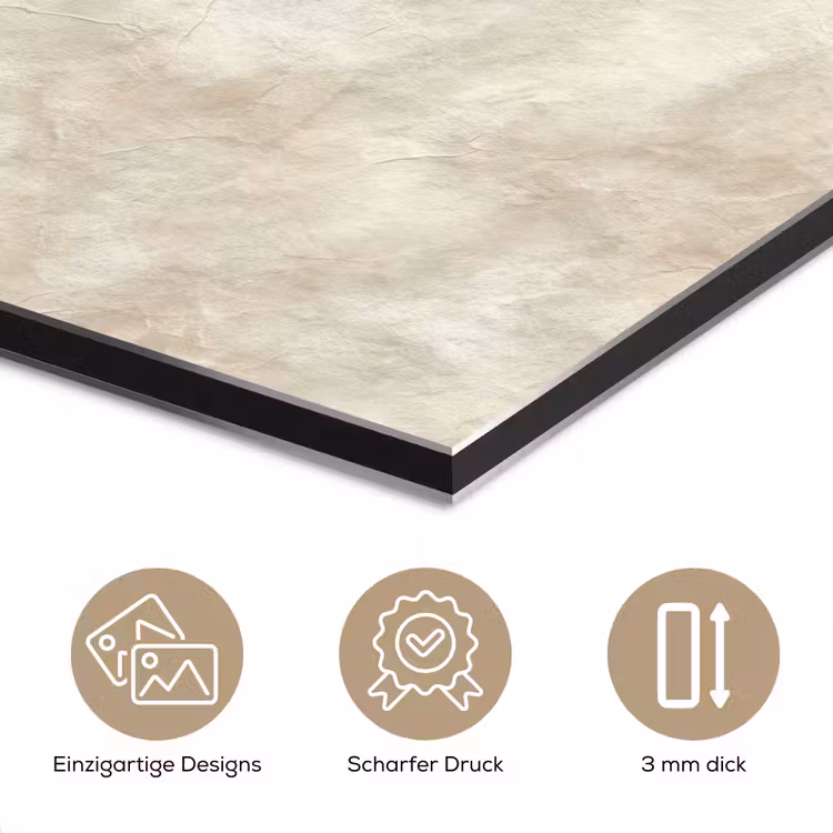 Beige - Reliëfstructuur - Natuursteen aluminium wit klein 46 -closeup_DE