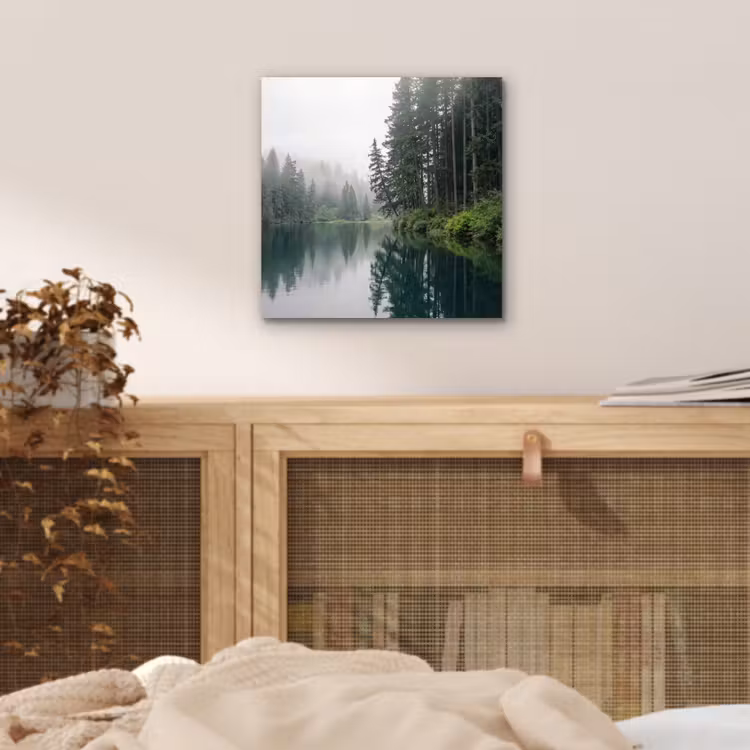 Bergen - Meer - Bos aluminium wit klein -sfeer3