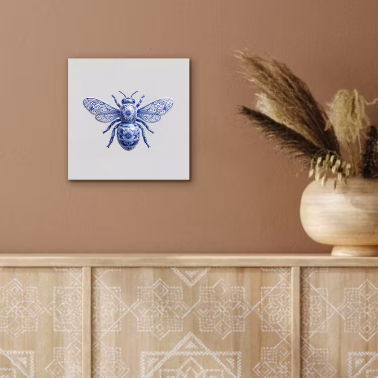 Bij - Modern - Delfts - Blauw aluminium wit klein -sfeer4