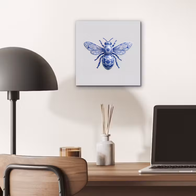 Bij - Modern - Delfts - Blauw aluminium wit klein -sfeer5