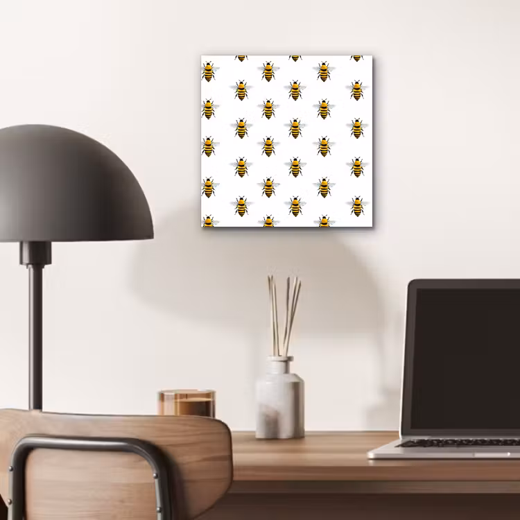 Bijen - Tijdloos - Wit aluminium wit klein 46 -sfeer5