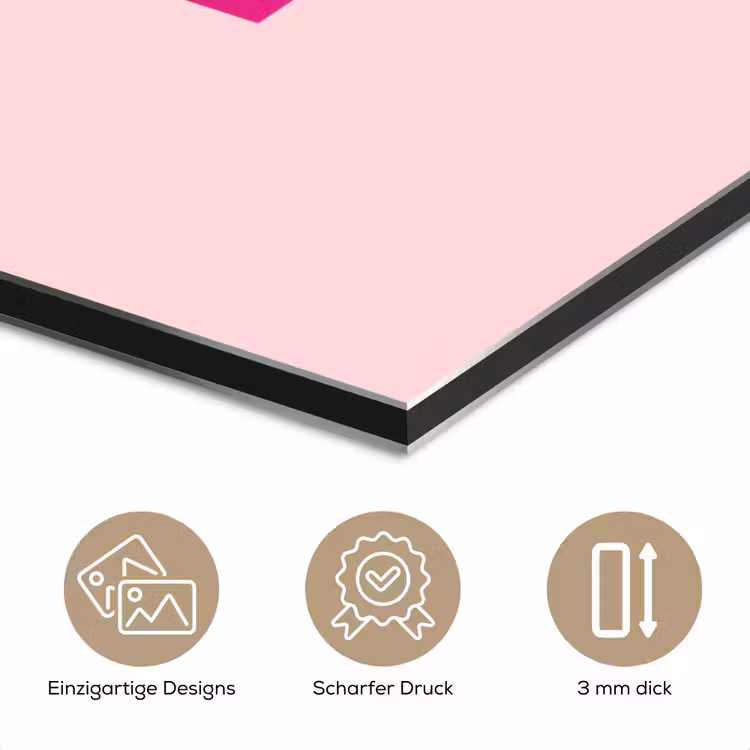 Bisou - Roze - Minimalistisch aluminium wit klein -closeup_DE