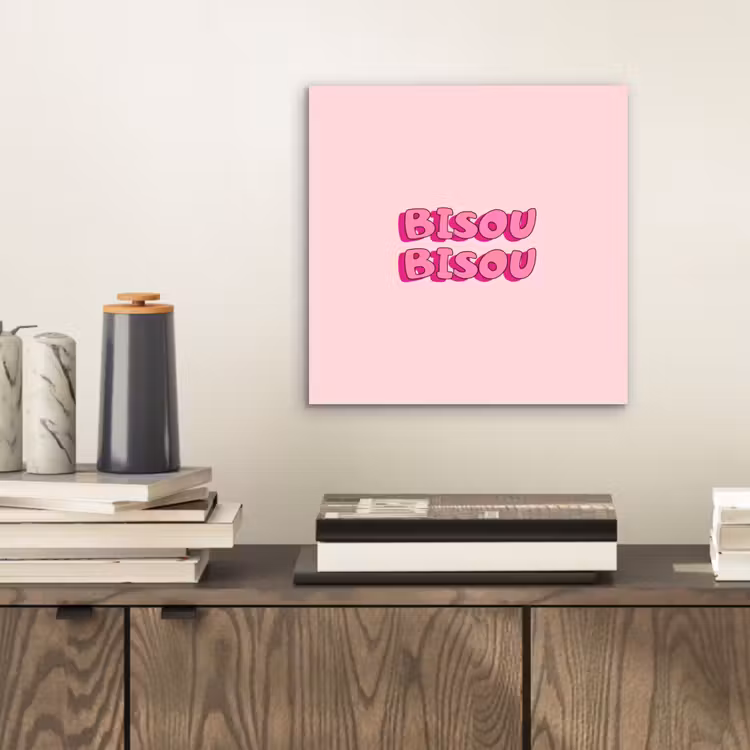 Bisou - Roze - Schaduw aluminium wit klein -sfeer1