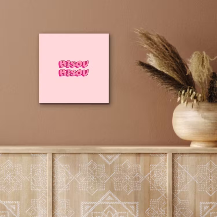 Bisou - Roze - Schaduw aluminium wit klein -sfeer4