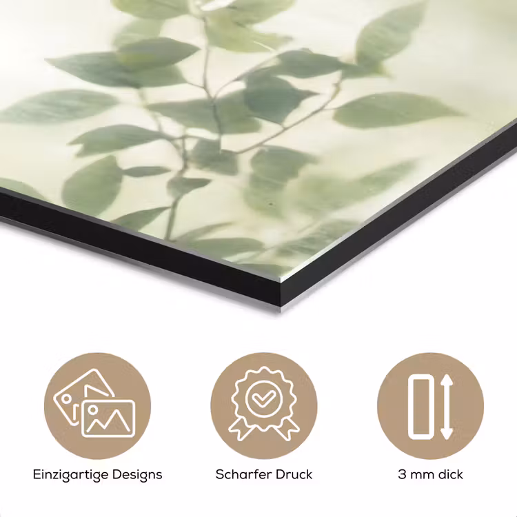 Blad - Schaduw - Natuur - Abstract - Groen aluminium wit klein -closeup_DE