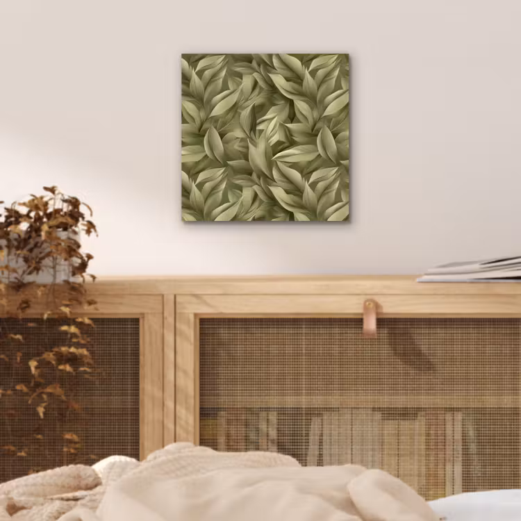 Bladeren - Modern - Groen aluminium wit klein 46 -sfeer3