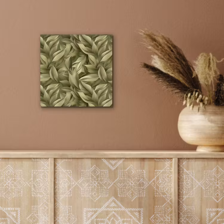 Bladeren - Modern - Groen aluminium wit klein 46 -sfeer4
