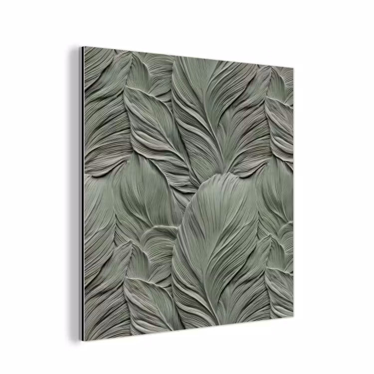 Bladeren - Textuur - Groen aluminium wit klein 46 -3d