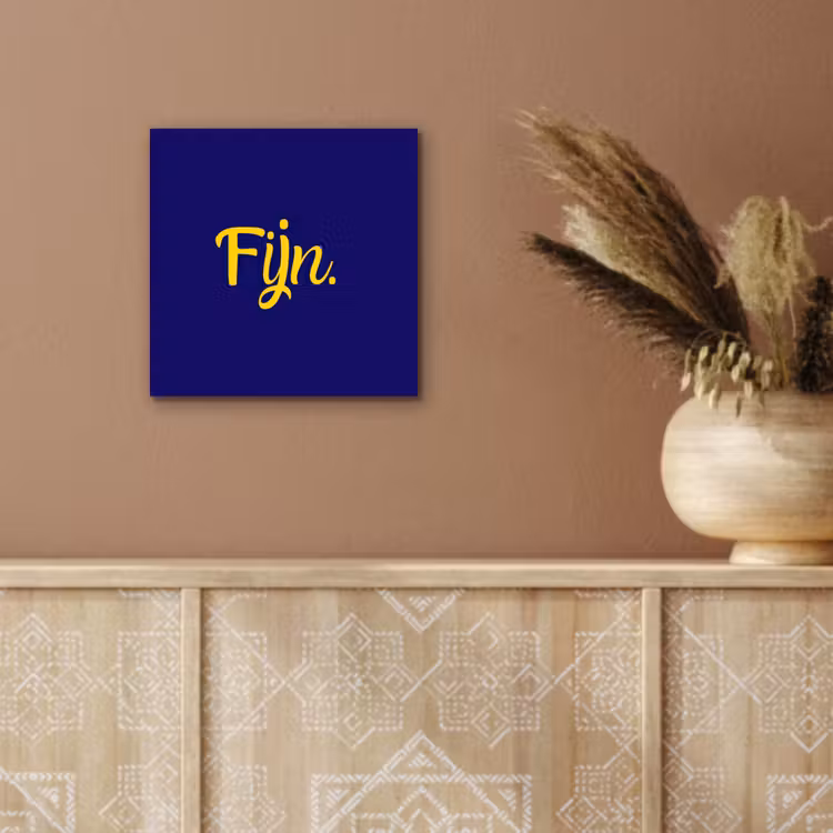 Blauw - Geel - Fijn aluminium wit klein -sfeer4