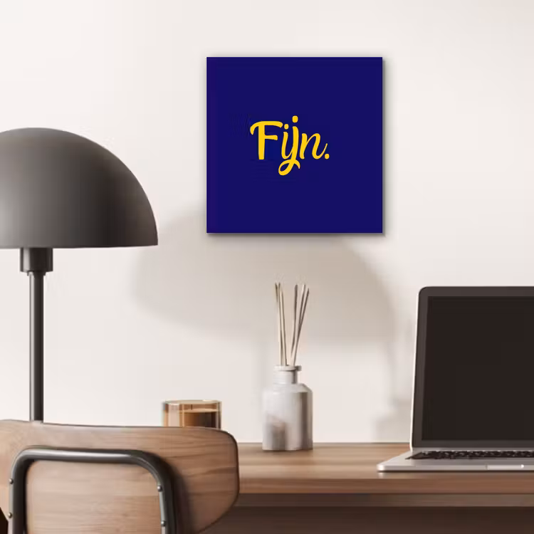 Blauw - Geel - Fijn aluminium wit klein -sfeer5