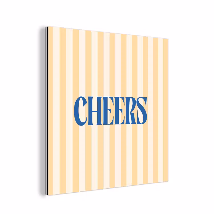 Blauw - Geel - Strepen - Cheers aluminium wit klein -3d