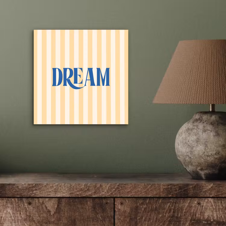 Blauw - Geel - Strepen - Dream aluminium wit klein -sfeer2