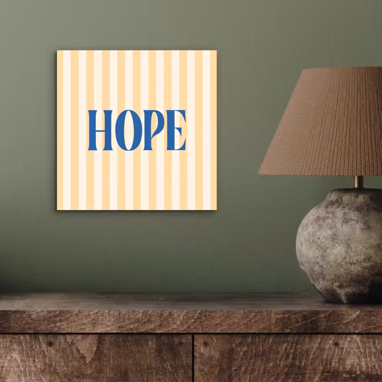 Blauw - Geel - Strepen - Hope aluminium wit klein -sfeer2