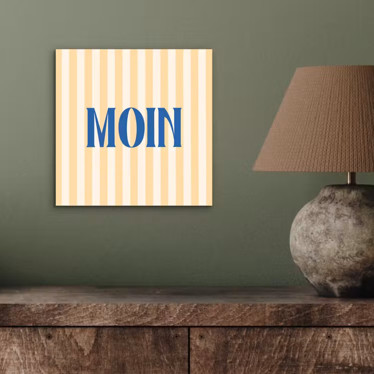 Blauw - Geel - Strepen - Moin aluminium wit klein -sfeer2