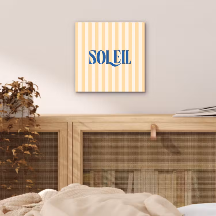 Blauw - Geel - Strepen - Soleil aluminium wit klein -sfeer3