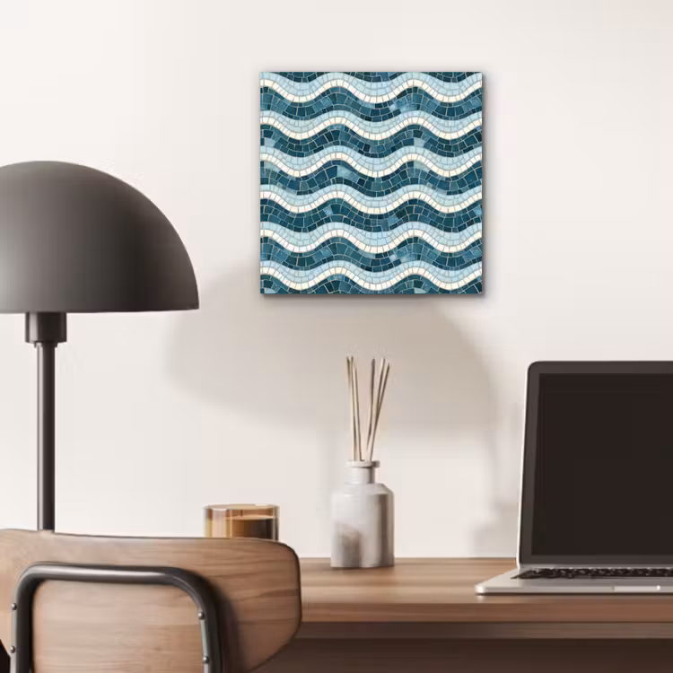 Blauw - Wit - Mozaïek - Golvend aluminium wit klein 46 -sfeer5