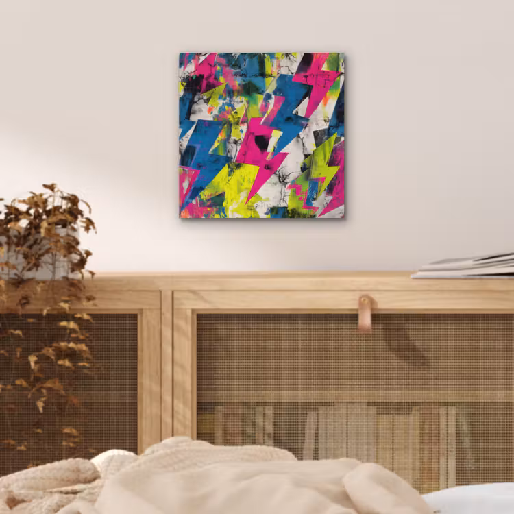 Bliksemschichten - Patroon - Marmer - Kleuren aluminium wit klein -sfeer3