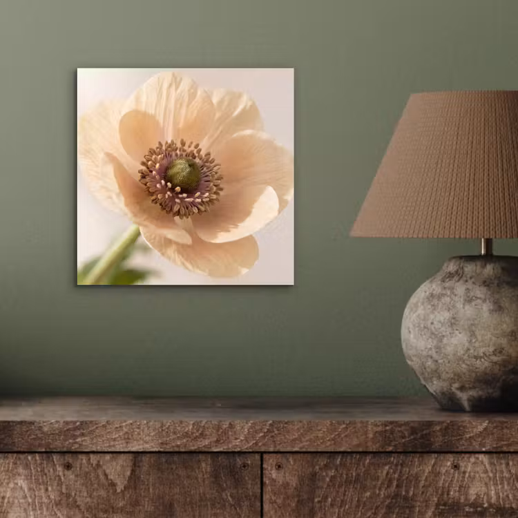 Bloem - Minimalistisch - Groen aluminium wit klein -sfeer2