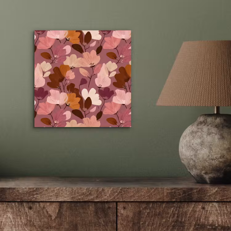 Bloem - Patroon - Roze aluminium wit klein 46 -sfeer2