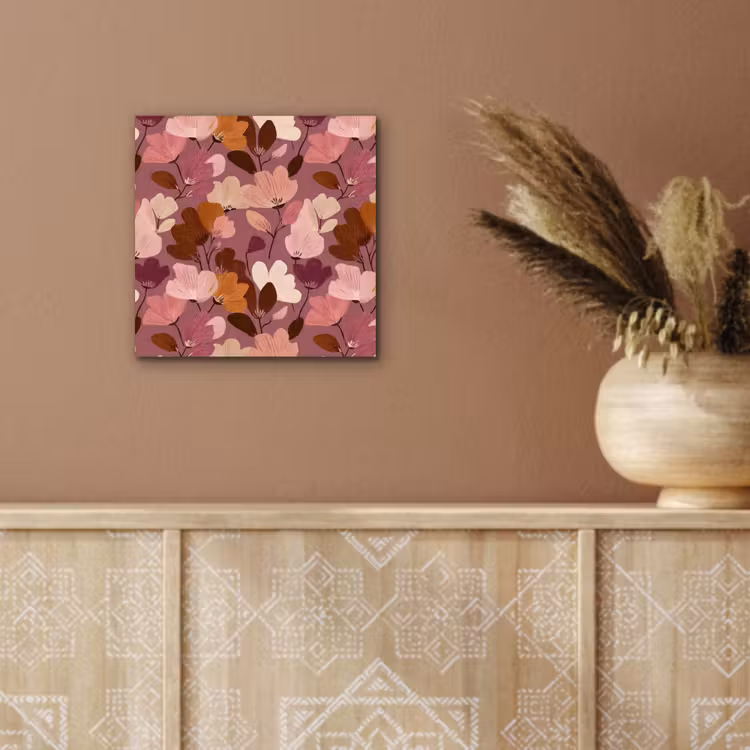 Bloem - Patroon - Roze aluminium wit klein 46 -sfeer4