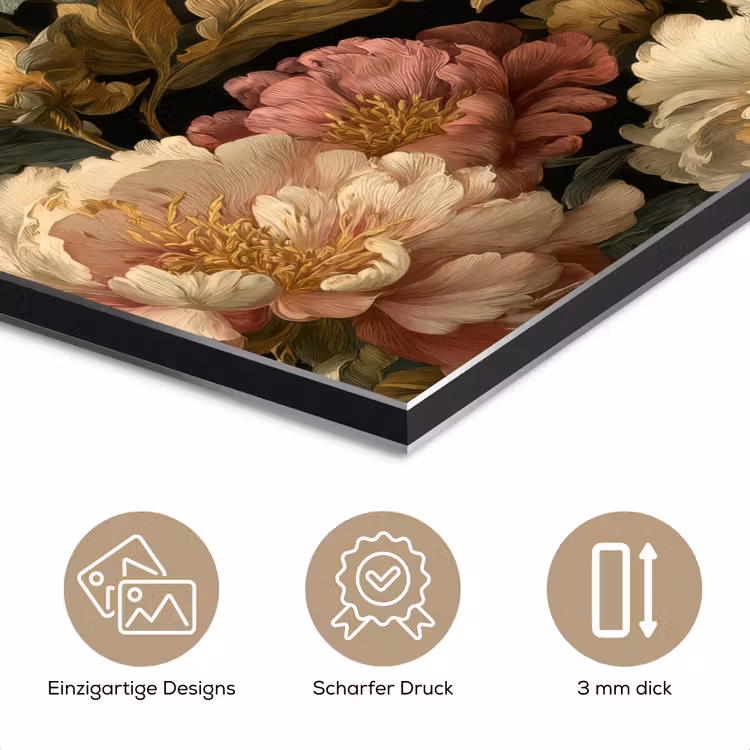 Bloemen - Barok - Patroon - Roze - Crème aluminium wit klein 46 -closeup_DE