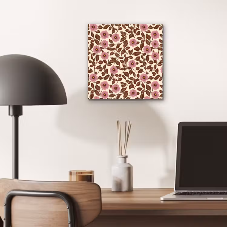 Bloemen - Bladeren - Kleurrijk aluminium wit klein 46 -sfeer5